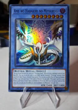 Yugioh Ame no Habakiri no Mitsurugi Super Rare ALIN - Image 1
