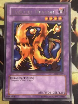 Yugioh: Darkfire Dragon - LOB-EN019 Worldwide Edition - Rare - Unlimited - LP - Image 1