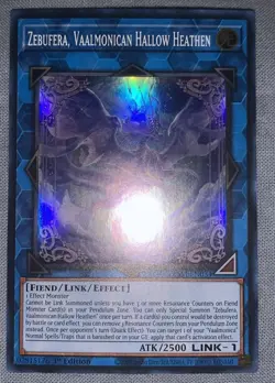 Yugioh Zebufera, Vaalmonican Hallow Heathen 1st Edition VASM-EN034 - Image 1