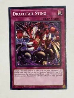Yugioh! Dracotail Sting DOOD-EN077 DOOM OF DIMENSIONS COMMON PREORDER NM - Image 1