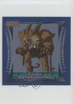 Exodia the Forbidden One Topps YuGiOh Sticker Collection Silver Foil #7 2002 - Image 1