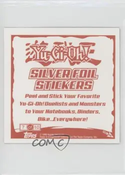 Exodia the Forbidden One Topps YuGiOh Sticker Collection Silver Foil #7 2002 - Image 2