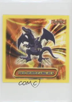 Two-Headed King Rex Topps YuGiOh Sticker Collection #51 2002 - Image 1