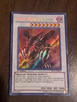 Void Ogre Dragon 1st Edition Secret Rare Card PRC1-EN021 - Image 1
