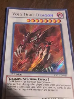 Void Ogre Dragon 1st Edition Secret Rare Card PRC1-EN021 - Image 2