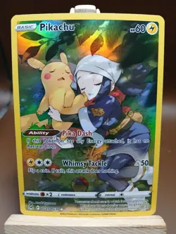 LP Pikachu TG05/TG30 Swsh11: Lost Origin Trainer Gallery Holo Pokemon card - Image 1