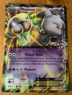Mewtwo EX Jumbo Card - XY183 Black Star Promo - Holo Pokemon TCG 2016 - Image 1