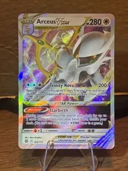 Pokemon TCG Arceus VSTAR Holo Ultra Rare Card 123/172 Brilliant Stars NM/Mint - Image 1