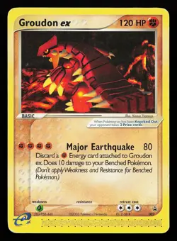 Groudon ex 002 Nintendo Promo Pokemon Card - Image 1