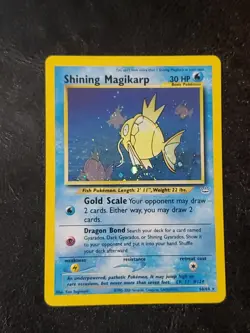 🎣 Pokemon TCG Shining Magikarp Neo Revelation Holo Card 66/64 🔥 - Image 3