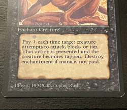 Magic MTG Legends Imprison Excellent LP Banned DISAVOWED CARD 1994 - Image 4
