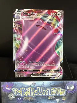Pokemon Card Ditto VMAX 051/072 Shining Fates Ultra Holo Rare Near Mint - Image 1