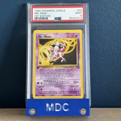 PSA 9 Mr. Mime 1st Edition 22/64 Jungle 1999 MINT Graded Pokemon Card TCG WOTC - Image 1