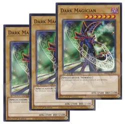 Yugioh - Dark Magician x 3 - 1st Edition NM - Plus Free Holographic Card - Image 1