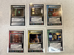 Star Trek CCG First Anthology (WB) Complete Six-Card Near-Mint/NM Promo Set - Image 1