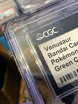 Venusaur #003 BANDAI CARDDASS PART 1 GREEN CARD PRISM HOLO 1996 - CGC 7.5 - Image 3