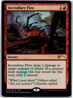 Magic the Gathering Incendiary Flow FNM Promo Foil x1 MTG Free Shipping! - Image 1