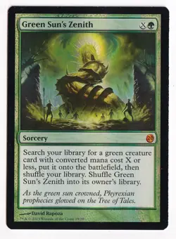 MTG: From the Vault: Twenty: Foil Green Sun's Zenith : Lightly Played Condition - Image 1