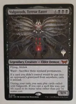 Valgavoth, Terror Eater Duskmourn House of Horror Magic The Gathering M/NM Promo - Image 1