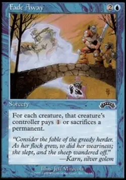 4x MTG Fade Away, Light Play, English Exodus - Image 1