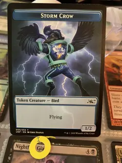 MTG Storm Crow Unfinity Tokens 005/014 Regular Token - Image 1