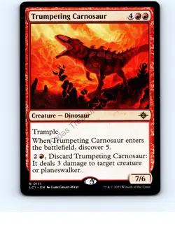 Trumpeting Carnosaur #171 Rare The Lost Caverns of Ixalan MTG NP NM/NM+ - Image 1