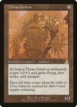 2x Thran Golem Urza's Destiny MP MTG - Image 1