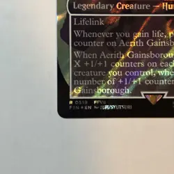 Aerith Gainsborough (Borderless) (Surge Foil) Final Fantasy Foil MTG - Image 4