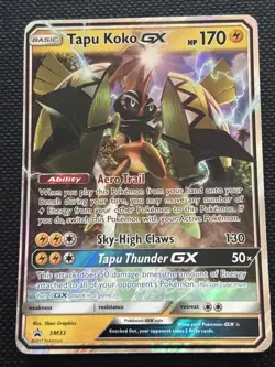 Tapu Koko GX SM33 Promo Black Star English Pokemon - Image 1