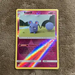 NM-Mint Azurill - 146/236 - Common - Reverse Holo Pokemon Cosmic Eclipse - Image 1