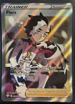 Piers 69/72 - Pokemon TCG Sword & Shield Shining Fates Full Art - NM/M Card - Image 1