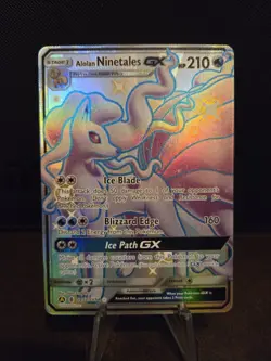 Pokemon TCG Alolan Ninetales GX SV53/SV94 Full Art Hidden Fates 🌟PACK FRESH🌟 - Image 1