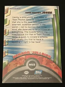 Pokemon Team Rocket Jesse Foil Series 2 #HV2 TV Animation Edition 2000 NM - Image 2