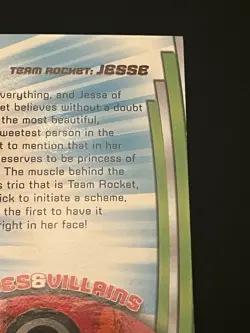 Pokemon Team Rocket Jesse Foil Series 2 #HV2 TV Animation Edition 2000 NM - Image 5