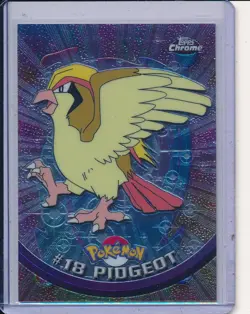 2000 TOPPS CHROME POKEMON T.V. #18 PIDGEOT - Image 1