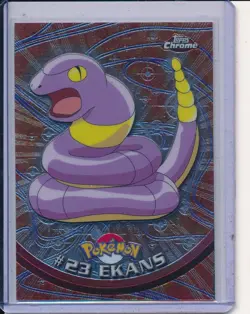 2000 TOPPS CHROME POKEMON T.V. #23 EKANS - Image 1