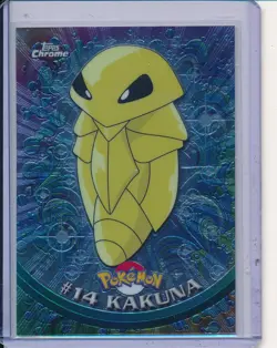 2000 TOPPS CHROME POKEMON T.V. #14 KAKUNA - Image 1