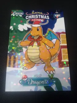 Pokemon 2024 Peru DKV Collectoons Christmas Set #120 Dragonite Holo US Seller - Image 1