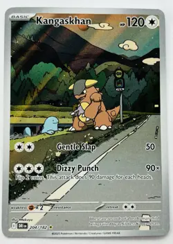 TCG Pokemon Kangaskhan 204/182 Destined Rivals Illustration Rare Holo NM/M - Image 1