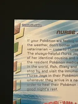 Pokemon Nurse Joy Foil Topps Series 3 #HV16 TV Animation Edition 2000 NM - Image 5