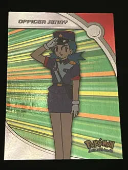 Pokemon Officer Jenny Foil Topps Series 3 #HV17 TV Animation Edition 2000 LP - Image 1