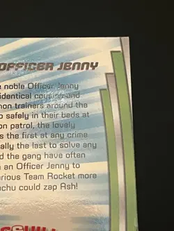 Pokemon Officer Jenny Foil Topps Series 3 #HV17 TV Animation Edition 2000 LP - Image 5
