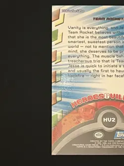 Pokemon Team Rocket Jesse Foil Topps Series 2 #HV2 TV Animation Edition NM/M - Image 3