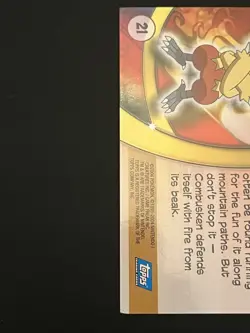 Pokemon Combusken Foil Topps Advanced Challenge 2003 #21 NM - Image 3