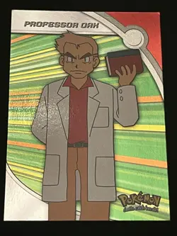 Pokemon Professor Oak Foil Topps Series 3 #HV12 TV Animation Edition 2000 NM - Image 1