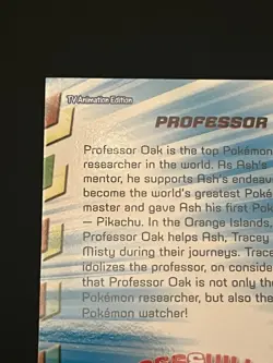 Pokemon Professor Oak Foil Topps Series 3 #HV12 TV Animation Edition 2000 NM - Image 4