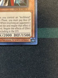 Terrorking Archfiend DCR-EN072 NM Super Rare Dark Crisis 25th Anniversary - Image 4