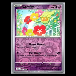 Comfey 063/142 Reverse Holo Common - Stellar Crown Pokemon Card - Image 1