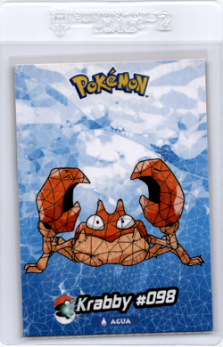 Krabby Pokemon card Crystal collection - Image 1