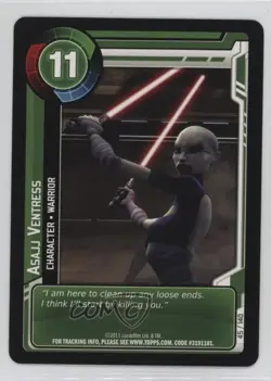 2011 Star Wars: Clone Wars Adventures Trading Card Game Asajj Ventress #45 - Image 1